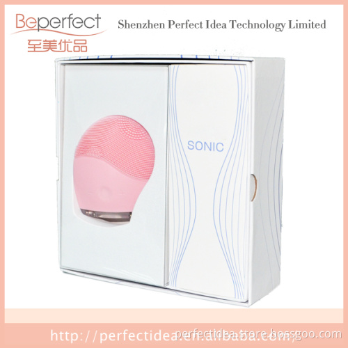 BP-SK1068 Water Resistance Grooming Brush Rechargeable Silicone Facial Brush , Face Wash Brush